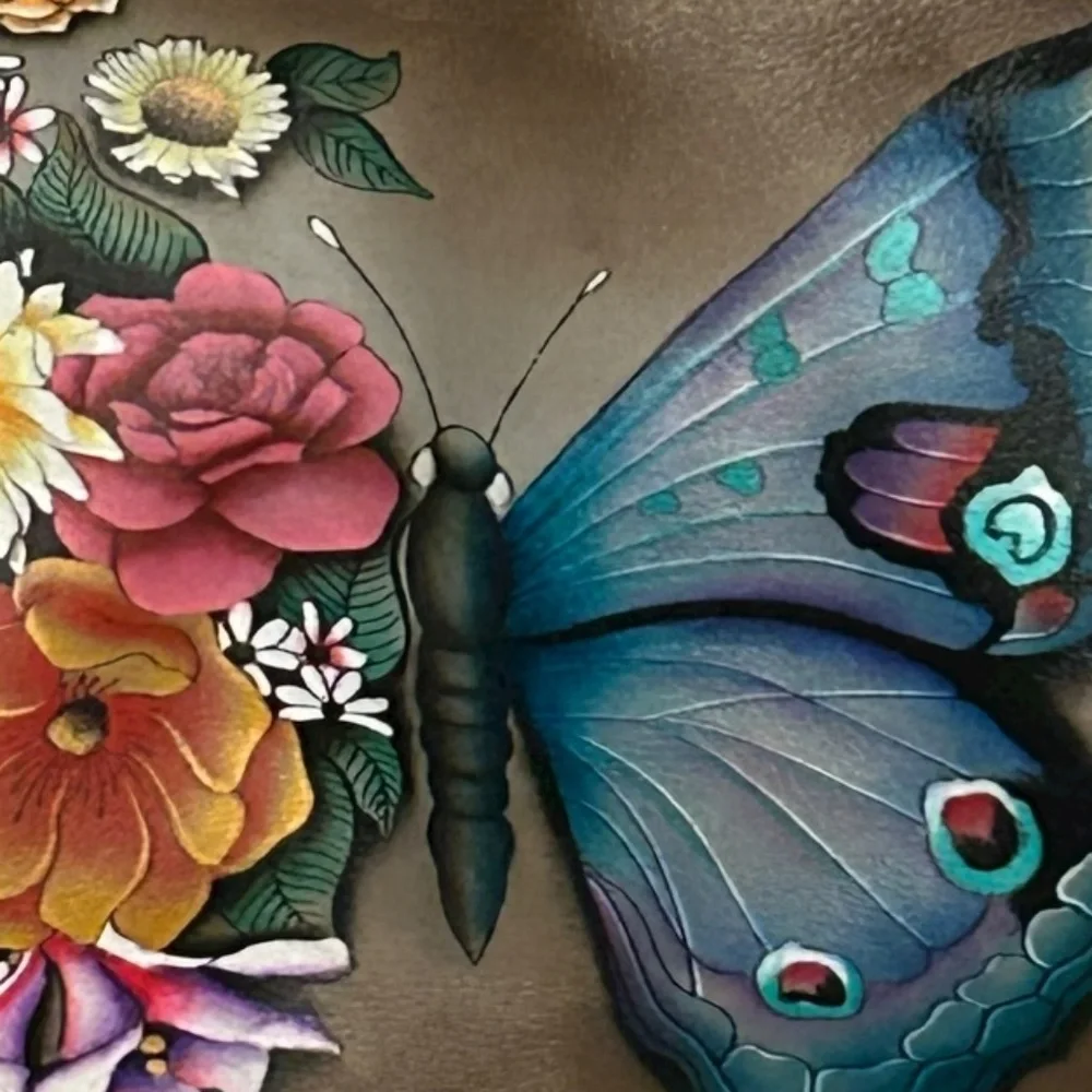 Anuschka Butterfly Crossbody Purse - Picture 9 of 13